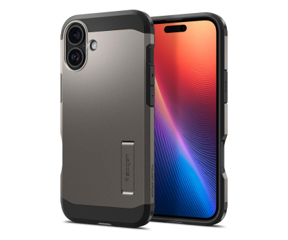 Etui / obudowa na smartfona Spigen Tough Armor Mag Magsafe do iPhone 16 Gunmetal